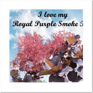 I Love My Royal Purple Smoke Tree #2 Posters and Art